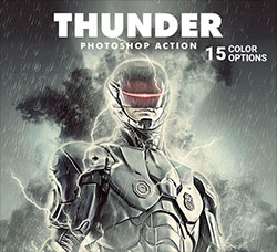 极品PS动作－雷霆战警(含高清视频教程)：Thunder Photoshop Action